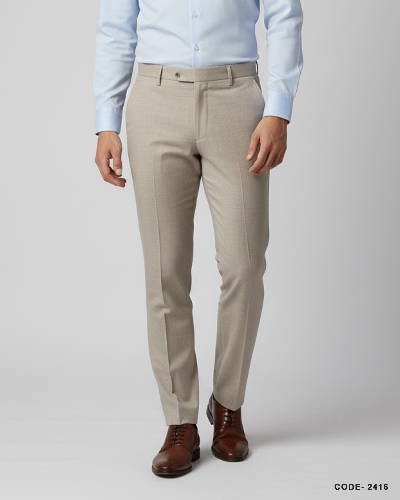 Men's Formal Pant - Greyish Brown